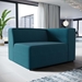 Mingle Fabric Right-Facing Sofa - Blue - MOD3715