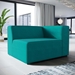 Mingle Fabric Right-Facing Sofa - Teal - MOD3717