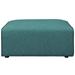 Mingle Fabric Ottoman - Teal - MOD3725