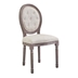 Arise Vintage French Upholstered Fabric Dining Side Chair - Beige