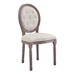 Arise Vintage French Upholstered Fabric Dining Side Chair - Beige - MOD3873