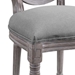 Emanate Vintage French Upholstered Fabric Dining Side Chair - Light Gray - MOD3964