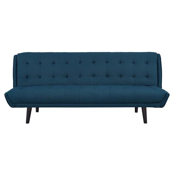 Glance Tufted Convertible Fabric Sofa Bed - Azure 