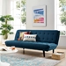 Glance Tufted Convertible Fabric Sofa Bed - Azure - MOD4441