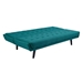 Glance Tufted Convertible Fabric Sofa Bed - Teal - MOD4444