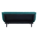 Glance Tufted Convertible Fabric Sofa Bed - Teal - MOD4444