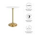 Lippa 28" Wood Top Bar Table - Gold White - MOD4675