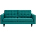 Empress Sofa and Loveseat Set of 2 - Teal - MOD4740