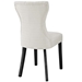 Silhouette Dining Side Chairs Upholstered Fabric Set of 2 - Beige - MOD4769