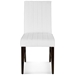 Motivate Channel Tufted Upholstered Fabric Dining Chair Set of 2 - White - MOD4780