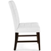 Promulgate Biscuit Tufted Upholstered Fabric Dining Chair Set of 2 - White - MOD4786