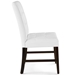 Promulgate Biscuit Tufted Upholstered Faux Leather Dining Side Chair Set of 2 - White - MOD4787