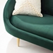 Sublime Vertical Curve Back Performance Velvet Sofa - Green - MOD4801