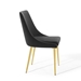 Viscount Modern Accent Performance Velvet Dining Chair - Black - MOD5013