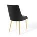 Viscount Modern Accent Performance Velvet Dining Chair - Black - MOD5013