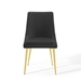 Viscount Modern Accent Performance Velvet Dining Chair - Black - MOD5013