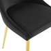 Viscount Modern Accent Performance Velvet Dining Chair - Black - MOD5013