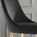 Viscount Modern Accent Performance Velvet Dining Chair - Black - MOD5013