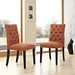 Duchess Dining Chair Fabric Set of 2 - Orange - MOD5129