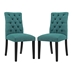 Duchess Dining Chair Fabric Set of 2 - Teal