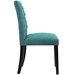 Duchess Dining Chair Fabric Set of 2 - Teal - MOD5130