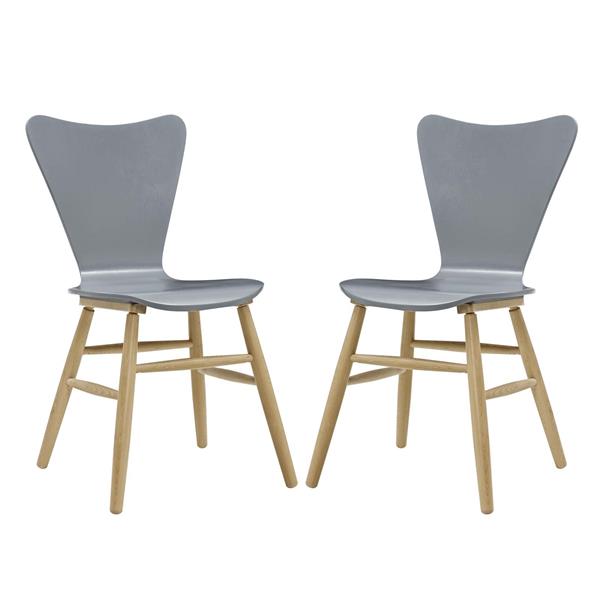 Cascade Dining Chair Set of 2 - Gray 