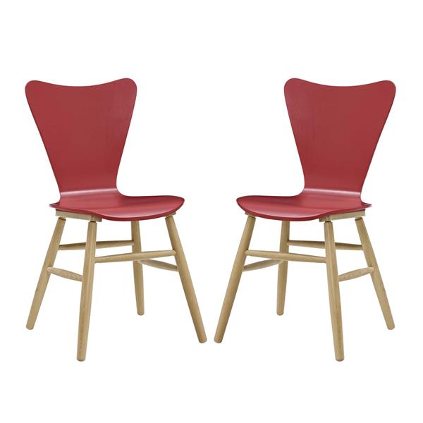 Cascade Dining Chair Set of 2 - Red 