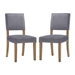 Oblige Dining Chair Wood Set of 2 - Gray - MOD5148