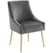 Discern Upholstered Performance Velvet Dining Chair - Gray - MOD5253