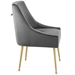 Discern Upholstered Performance Velvet Dining Chair - Gray - MOD5253