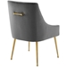 Discern Upholstered Performance Velvet Dining Chair - Gray - MOD5253