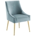 Discern Upholstered Performance Velvet Dining Chair - Light Blue - MOD5254