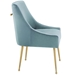 Discern Upholstered Performance Velvet Dining Chair - Light Blue - MOD5254