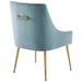 Discern Upholstered Performance Velvet Dining Chair - Light Blue - MOD5254