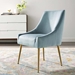 Discern Upholstered Performance Velvet Dining Chair - Light Blue - MOD5254