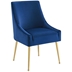 Discern Upholstered Performance Velvet Dining Chair - Navy