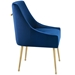 Discern Upholstered Performance Velvet Dining Chair - Navy - MOD5255