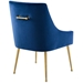 Discern Upholstered Performance Velvet Dining Chair - Navy - MOD5255