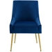 Discern Upholstered Performance Velvet Dining Chair - Navy - MOD5255