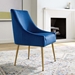 Discern Upholstered Performance Velvet Dining Chair - Navy - MOD5255