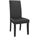 Parcel Dining Side Chair Vinyl Set of 2 - Black - MOD5318