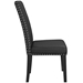 Parcel Dining Side Chair Vinyl Set of 2 - Black - MOD5318