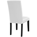 Parcel Dining Side Chair Vinyl Set of 2 - White - MOD5319