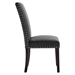 Parcel Performance Velvet Dining Side Chairs - Set of 2 - Charcoal - MOD5756