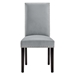 Parcel Performance Velvet Dining Side Chairs - Set of 2 - Light Gray - MOD5759