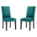 Parcel Performance Velvet Dining Side Chairs - Set of 2 - Teal - MOD5763