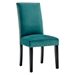 Parcel Performance Velvet Dining Side Chairs - Set of 2 - Teal - MOD5763