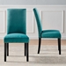 Parcel Performance Velvet Dining Side Chairs - Set of 2 - Teal - MOD5763