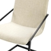 Pitch Upholstered Fabric Dining Armchair - Black Beige - MOD5839