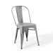 Promenade Bistro Dining Side Chair Set of 2 - Silver - MOD5955